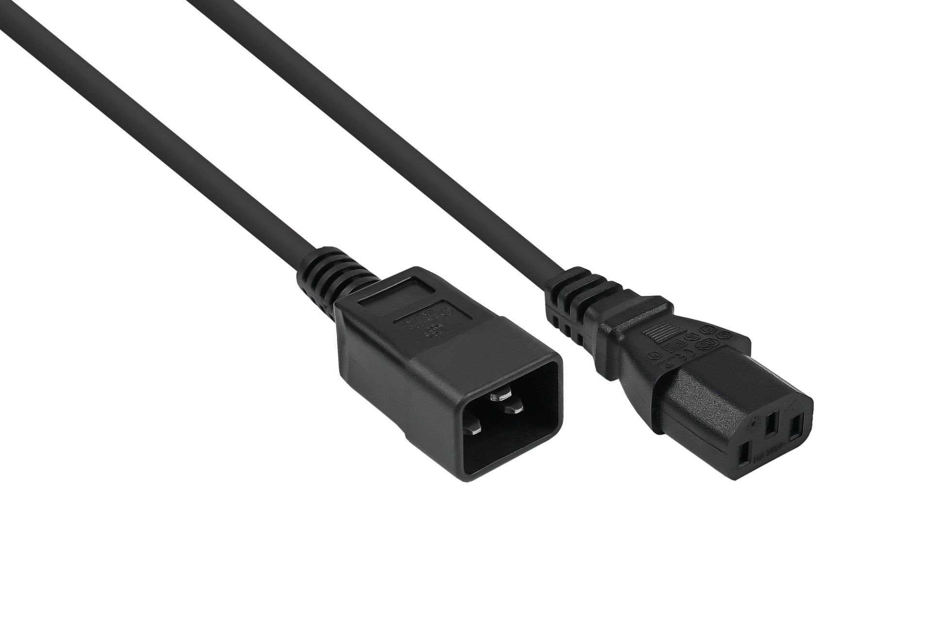 Kabllo zgjatëse energjie Kabelmeister C20 në C13, 3m, e zezë
