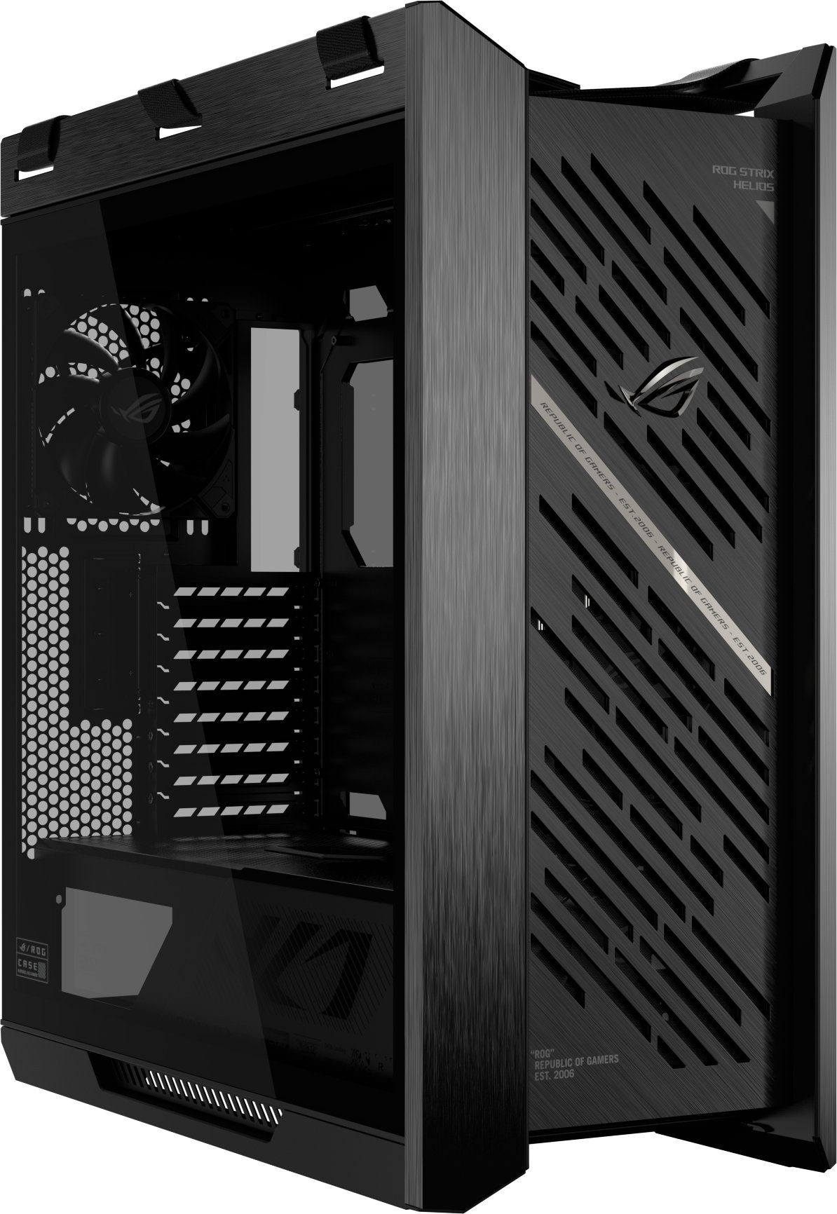 Kutia kompjuterike ASUS ROG Strix Helios II GX601S, mid tower, xham i kalitur, e zezë