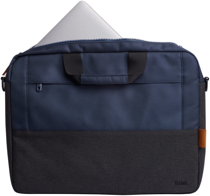 Çantë për laptop Trust Lisboa, 16", e kaltër e errët/ hirtë