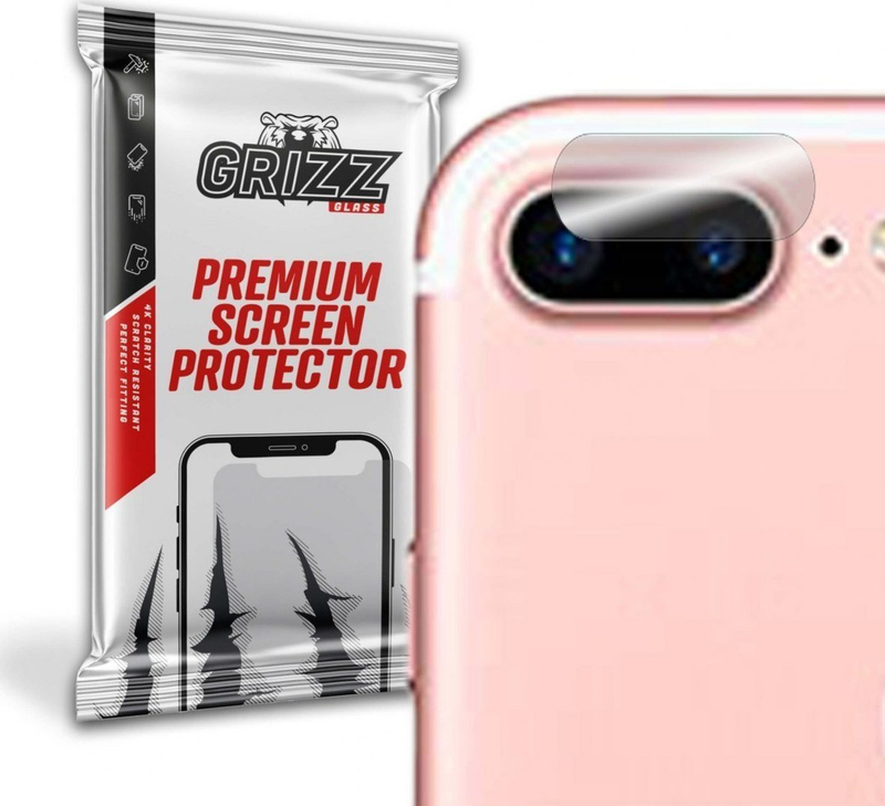 Xham hibrid për kamerë GrizzGlass Apple iPhone 7 Plus, set 2 copë, transparent
