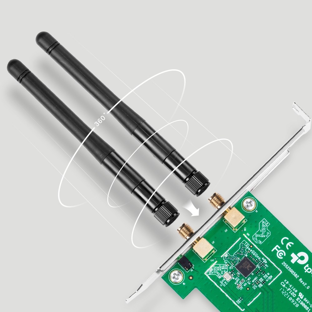 Pриклучок за безжична мрежа TP-LINK TL-WN881ND, 300Mb/s, PCI-E x1