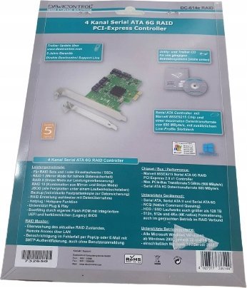 Kontroller RAID Dawicontrol DC-614e, SATA, PCIe, i zi