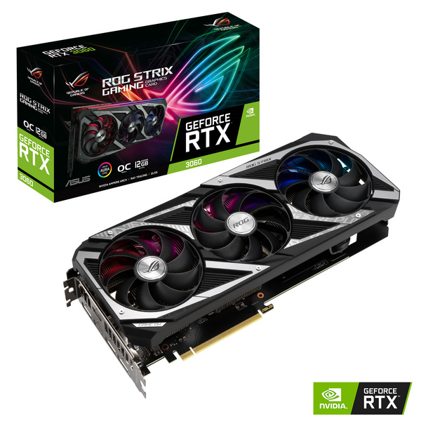 Kartelë grafike ASUS ROG -STRIX-RTX3060-O12G-V2-GAMING NVIDIA GeForce RTX 3060 12 GB GDDR6
