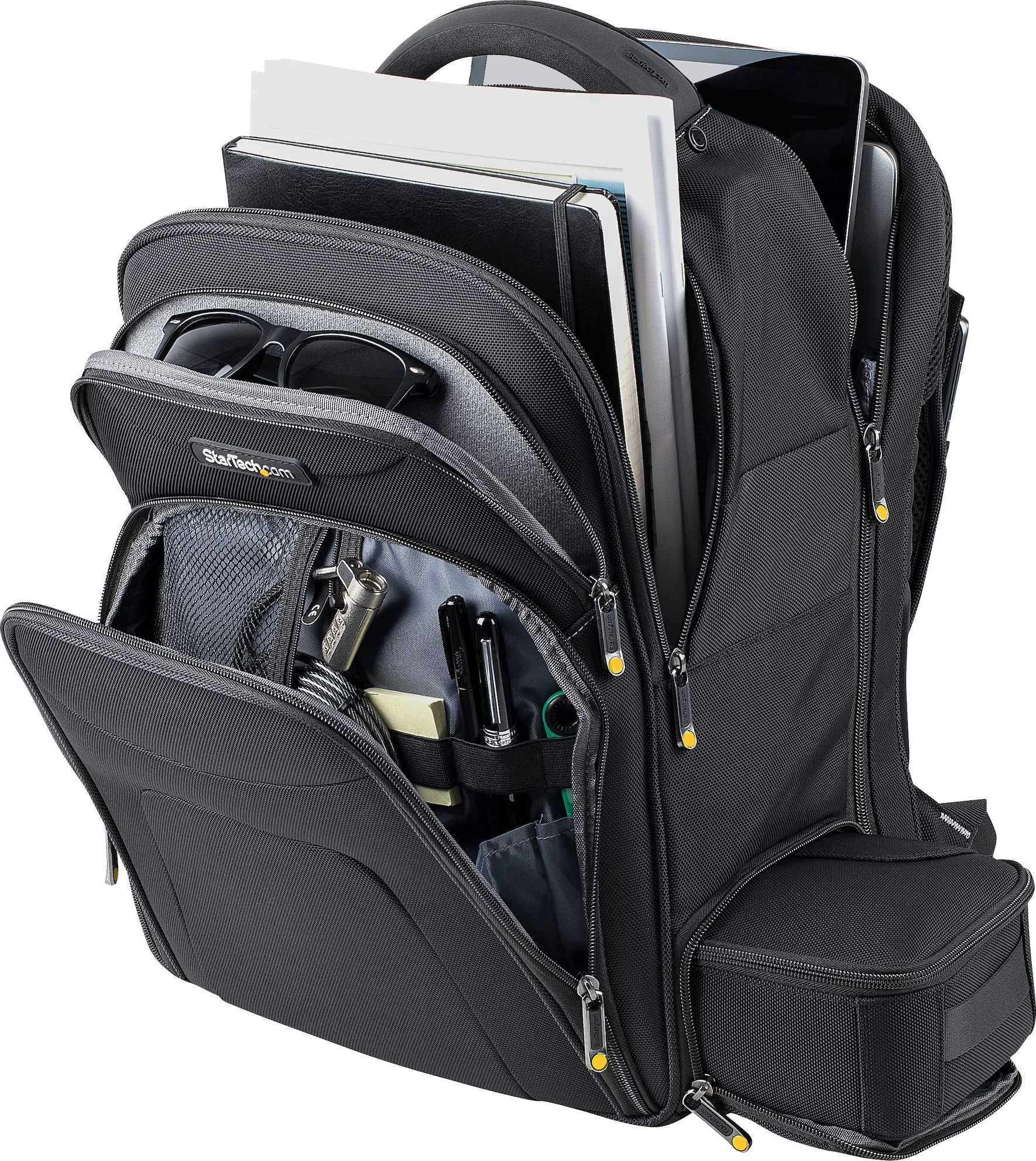 Çantë shpine për laptop StarTech 15.6", me organizues aksesorësh, ergonomike, e zezë