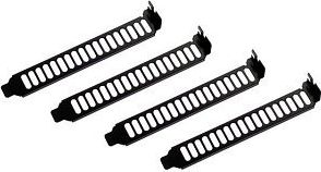 Kapakë sloti zgjerimi SilverStone Aeroslots SST-AEROSLOTS-B, set 4 copë, metal, të zinj