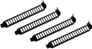 Kapakë sloti zgjerimi SilverStone Aeroslots SST-AEROSLOTS-B, set 4 copë, metal, të zinj