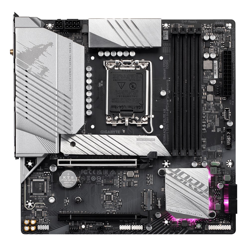 Pllakë amë Gigabyte B760M AORUS ELITE AX Intel B760 LGA 1700 micro ATX