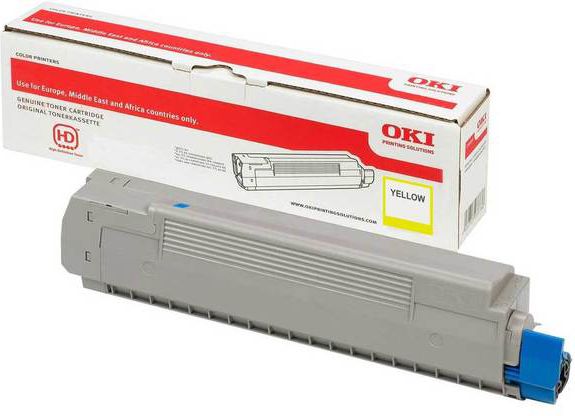 Toner OKI 46490401, origjinal, i verdhë