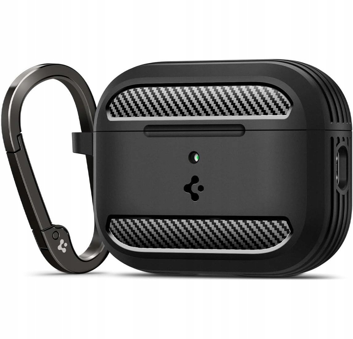 Mbulesë Spigen Rugged Armor për Apple AirPods Pro 3, mbrojtëse silikoni, matte, e zezë