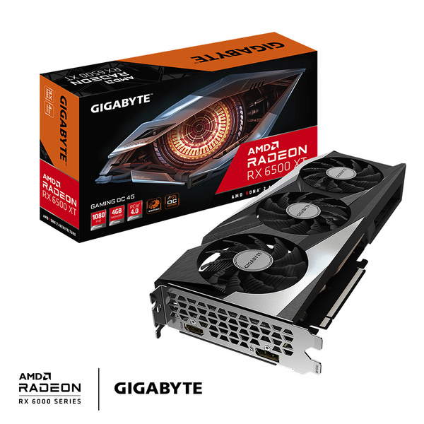 Kartelë grafike Gigabyte Radeon RX 6500 XT GAMING OC 4G AMD 4 GB GDDR6