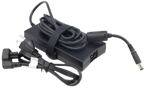 Adaptues rryme Dell 2TXJ7, 130W, për laptop, i zi