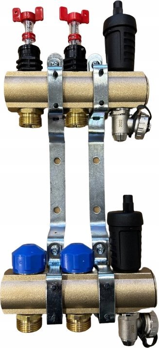 Manifold ngrohjeje KRPTp 2, 1", matës rrjedhje G3/4", bronzi