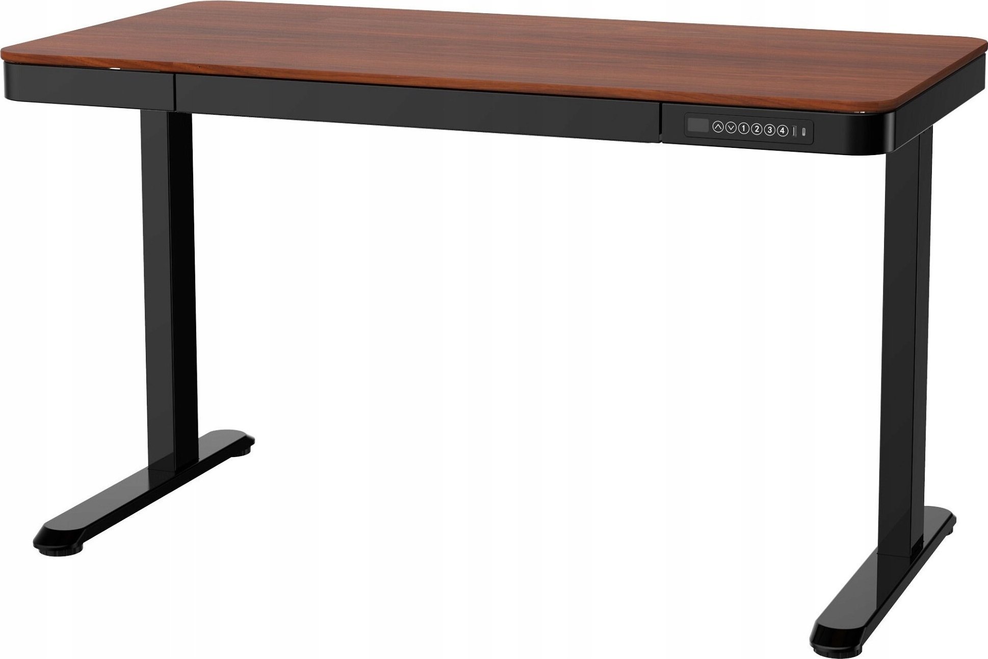 Tavolinë pune Tuckano ET119W C, elektrike, 120.4 x 64 cm, e zezë kafe
