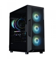 Kutia PC Zalman i3 NEO ARGB V2, Midi Tower, Tempered Glass, e zezë