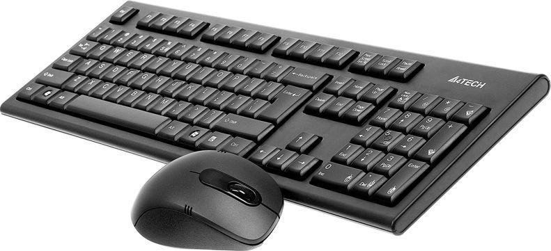 Set tastierë dhe maus A4Tech V-TRACK 7100N (A4TKLA41220), të zeza