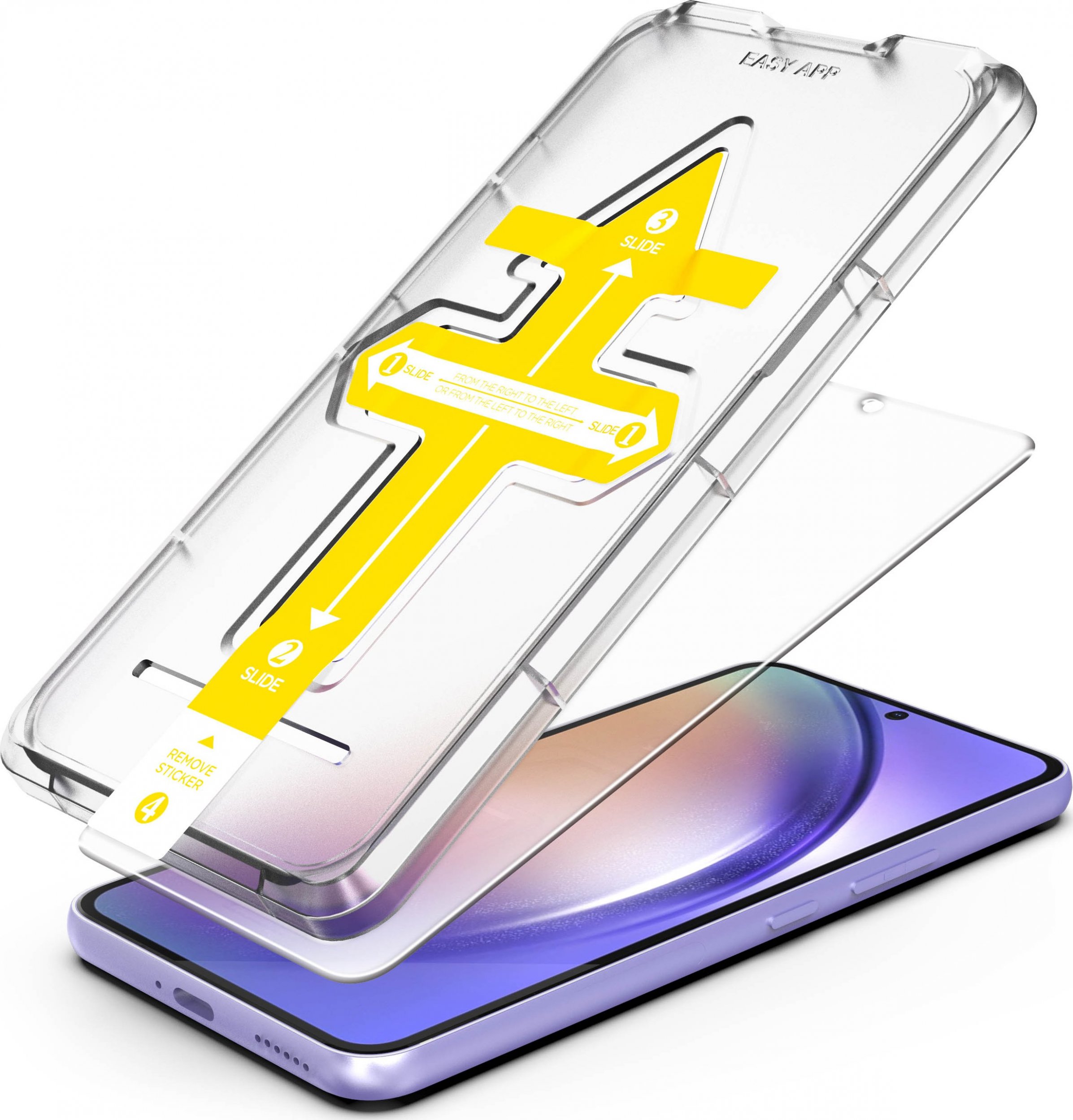 Mbrojtëse ekrani Mobile Origin për Samsung Galaxy A54 5G, xham i temperuar 9H, me aplikator, transparente