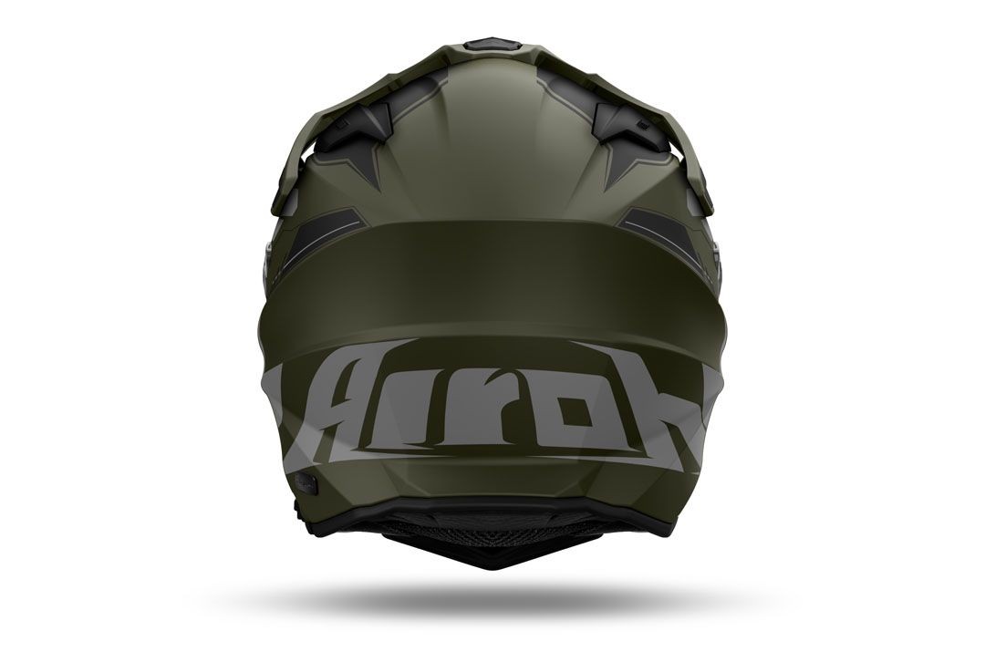 Helmetë integrale Airoh Commander 2 Reveal, ventilim i avancuar, jeshile ushtarake mat
