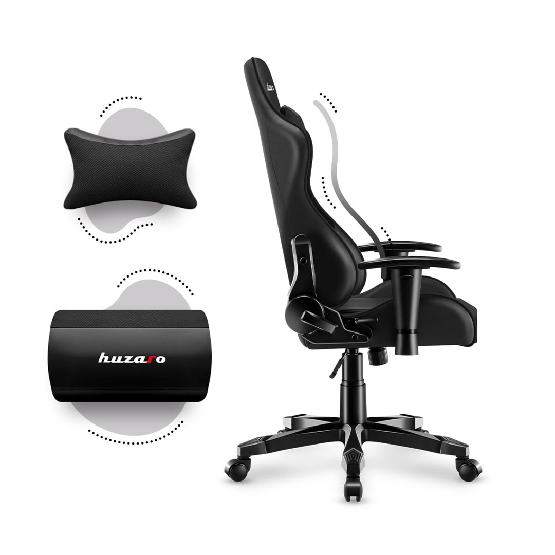 Karrige lojërash për fëmijë Huzaro HZ-Ranger 6.0, 160 cm, e zezë