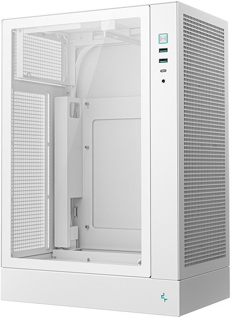 Kutia PC Deepcool Mini CH170 Plus, mATX Mini ITX, e bardhë