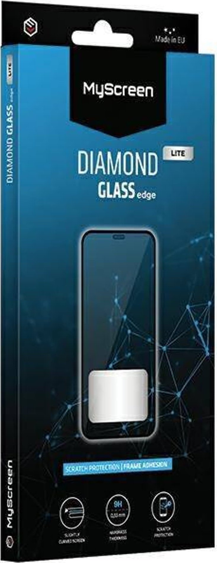 Xham mbrojtës MS Diamond Glass Edge Lite FG, Xiaomi Redmi Note 13 5G 4G, 9H, i zi