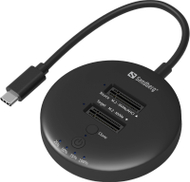Dok bazë për SSD Sandberg USB 3.2 Cloner Dock, për NVMe M.2, USB C 20 Gbps, i zi