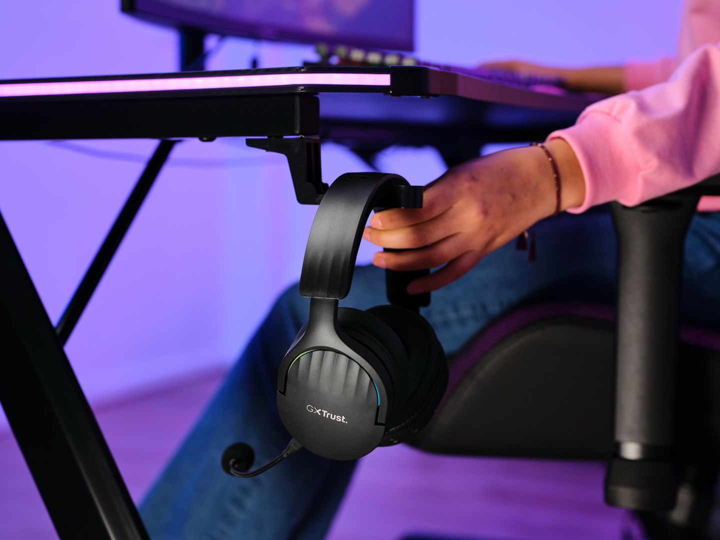 Kufje për lojëra GXT 491 Fayzo, Wireless, të zeza