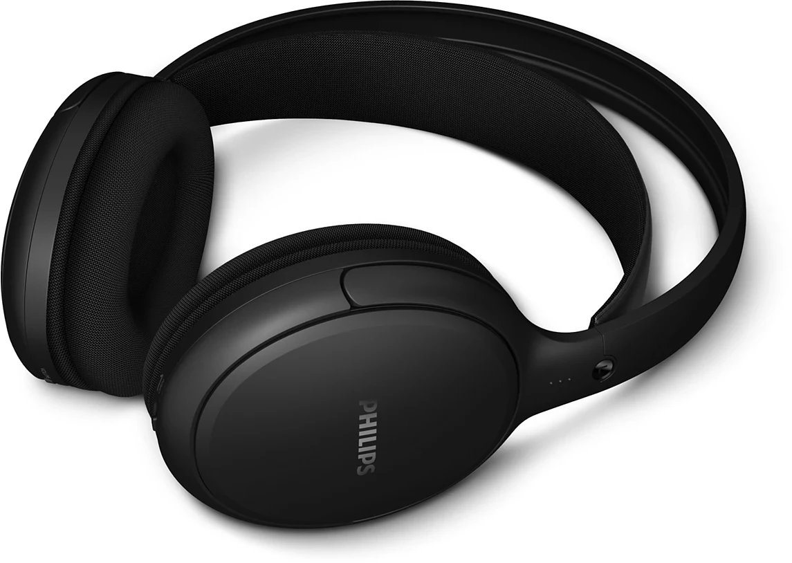 Kufje wireless Philips SHC5200M2, mbi vesh, të zeza