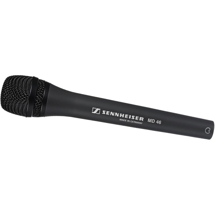 Mikrofon Sennheiser MD 46, dinamik kardioid, për raportim, i zi