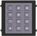 Modul tastierë video interkomi Hikvision, IP65, me ndriçim, gri