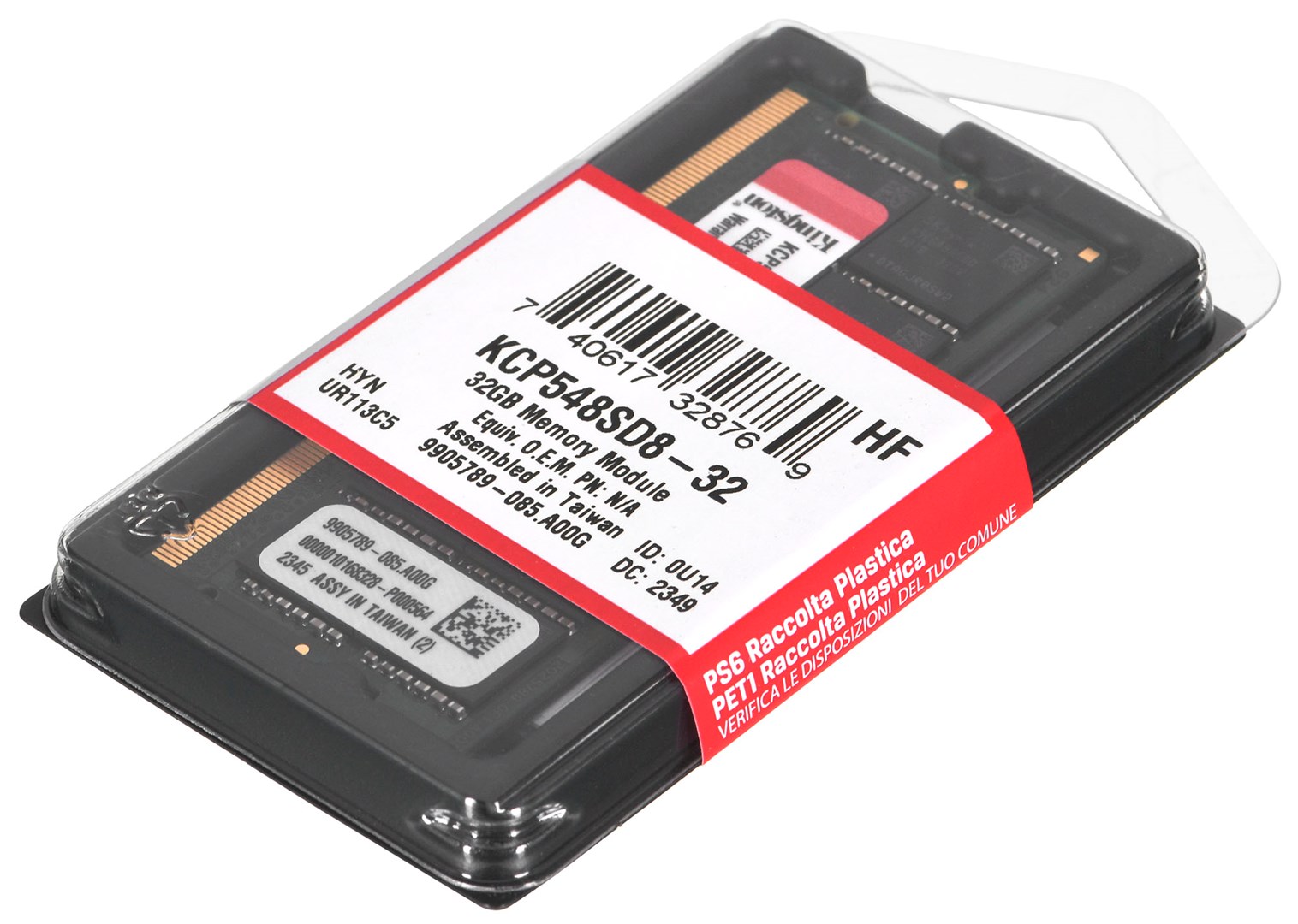 Memorie RAM Kingston KCP, 32GB, DDR5, 4800MHz, e zezë