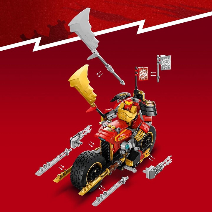 Set LEGO® NINJAGO® 71783 Kai's Robobike EVO, 312 pjesë