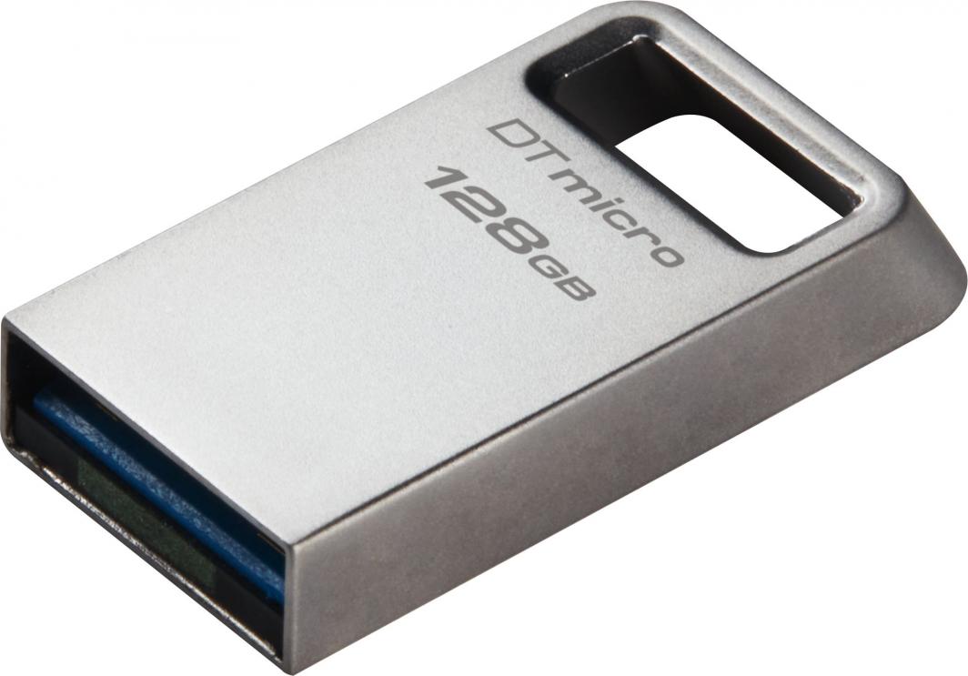 USB Kingston DataTraveler Micro Gen 2, 128 GB, e argjendtë