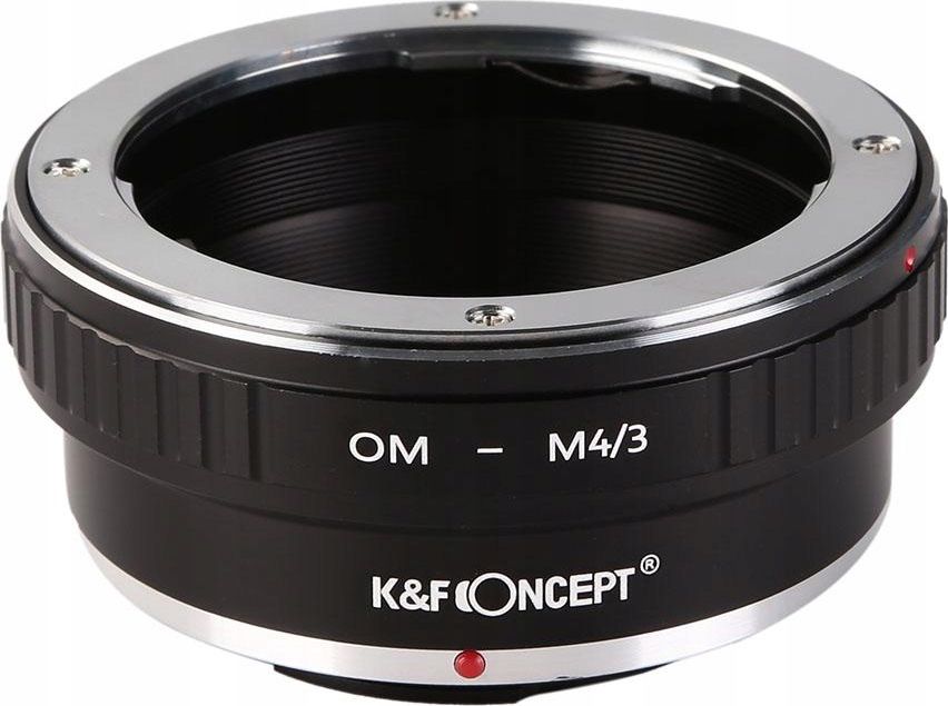 Adapter objektivi K&amp;F Concept KF06.145 për Olympus OM në Micro 4/3, fokus manual, metalik