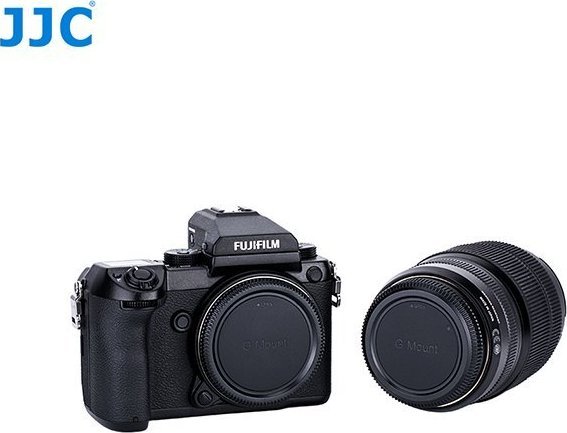 Kapak trupi dhe lente JJC për kamera Fuji G Mount, komplet 2 pjesë, i zi