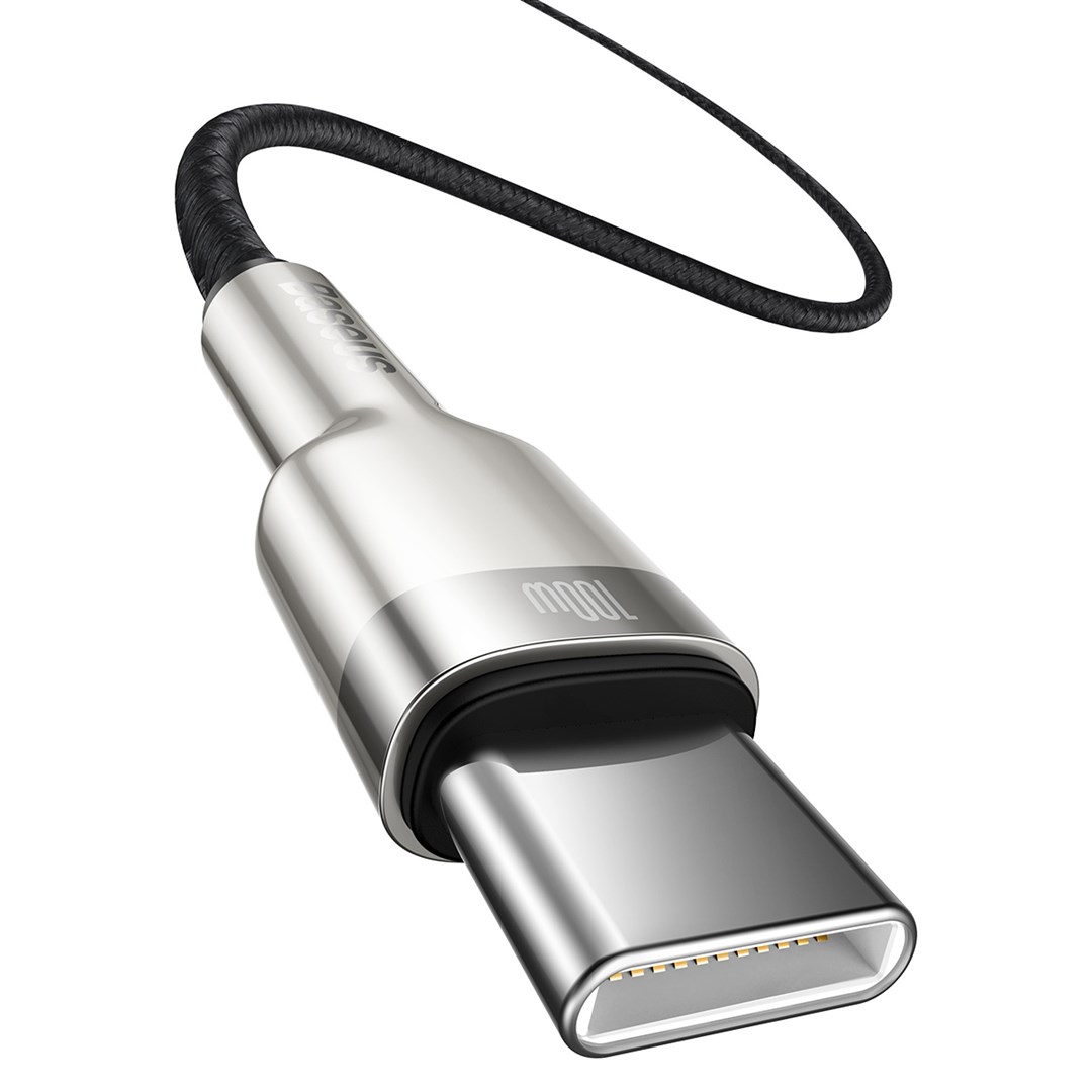 Kabllo Baseus, USB C / USB C, 1 m, e zezë