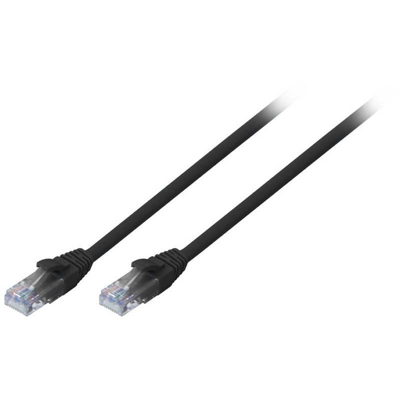 Kabllo rrjeti Lindy Patchcord Cat6, U UTP, 2m, e zezë