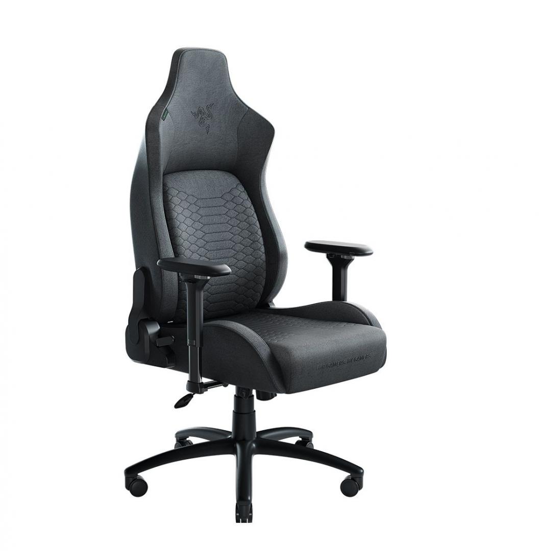 Karrige gaming Razer Iskur, mbështetje ergonomike mesit, shkumë me dendësi të lartë, gri e errët