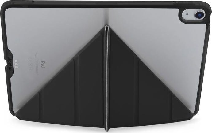 Mbrojtëse tablet Pipetto Origami No1, për iPad Air 13" 2024, me qëndrim, e zezë