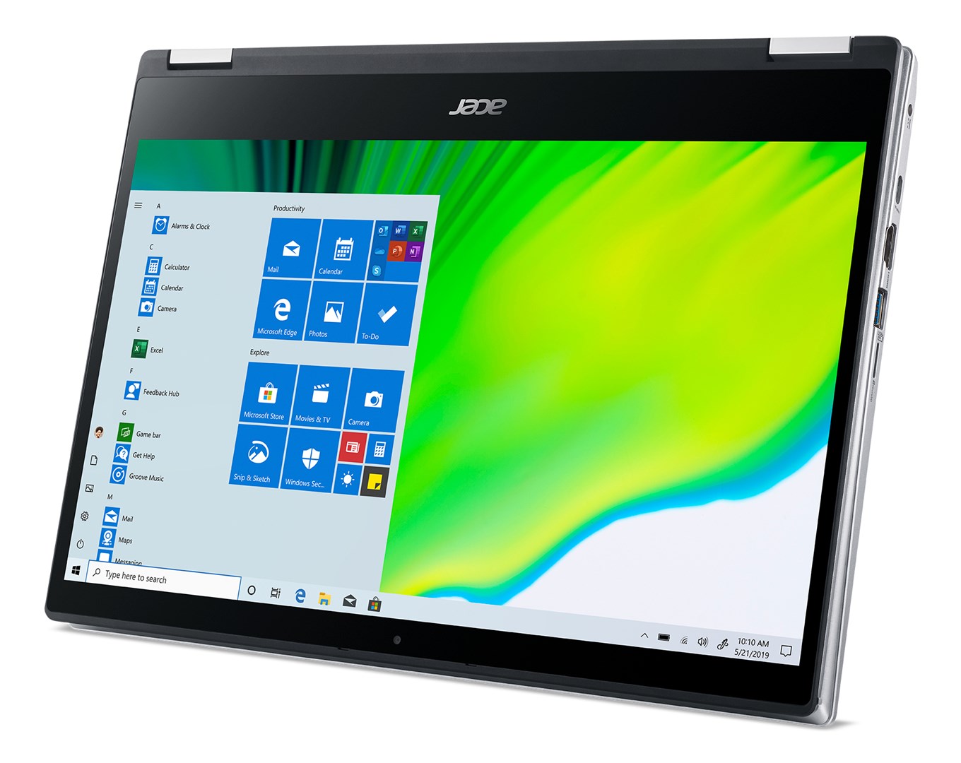Laptop Acer Spin 3, 14", Intel i5-1035G4, 8 GB RAM, 1 TB SSD, i argjendtë