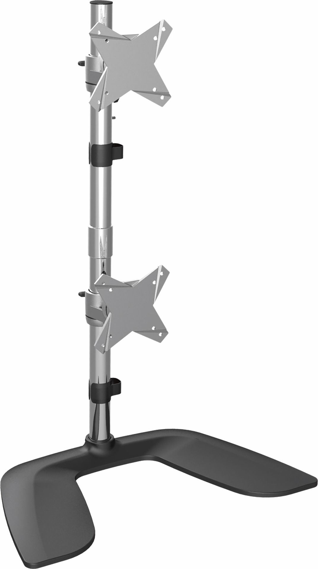 Stacion vertikal për dy monitorë StarTech.com ARMDUALV, deri 27", montim VESA, i zi