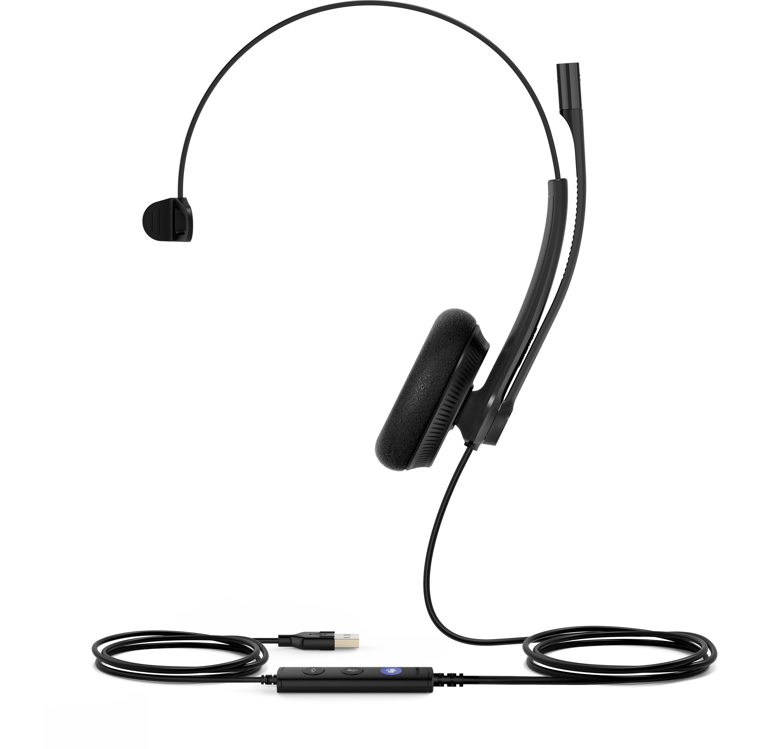 Kufje Yealink UH34 Lite Mono Teams, me kabllo USB A USB C, e zezë