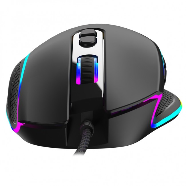 Maus gaming Modecom Volcano Veles, optik, me kabllo USB, i zi