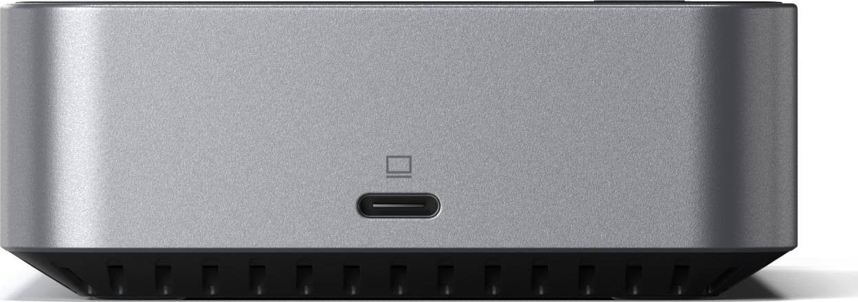 Docking station Satechi Triple 4K Display, 3x 4K 60Hz, 100W, e zezë argjendtë