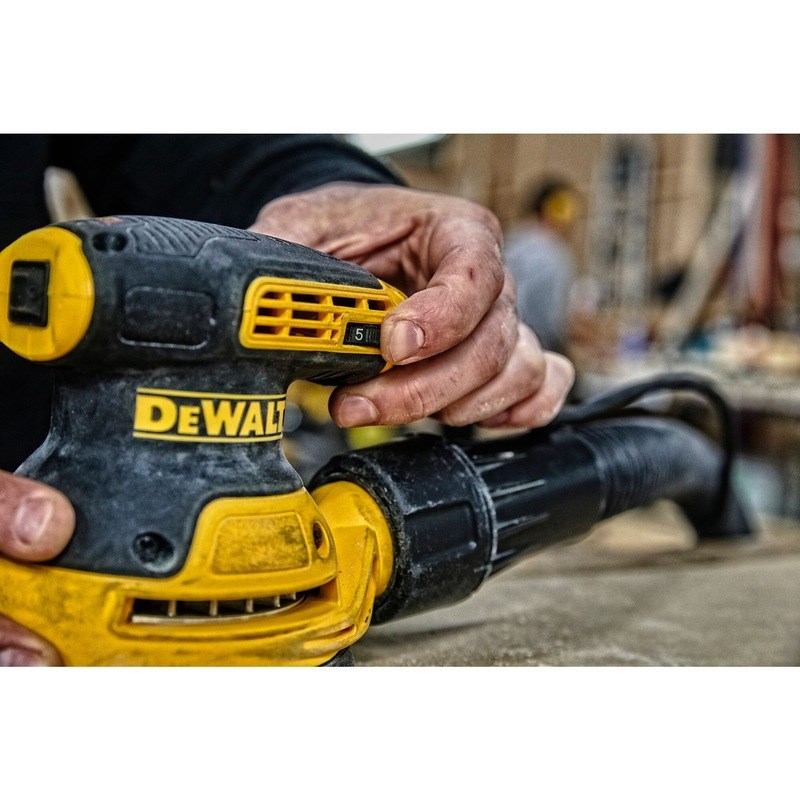 Lëmues orbital Dewalt DWE6423, 280W, 125mm, i verdhë