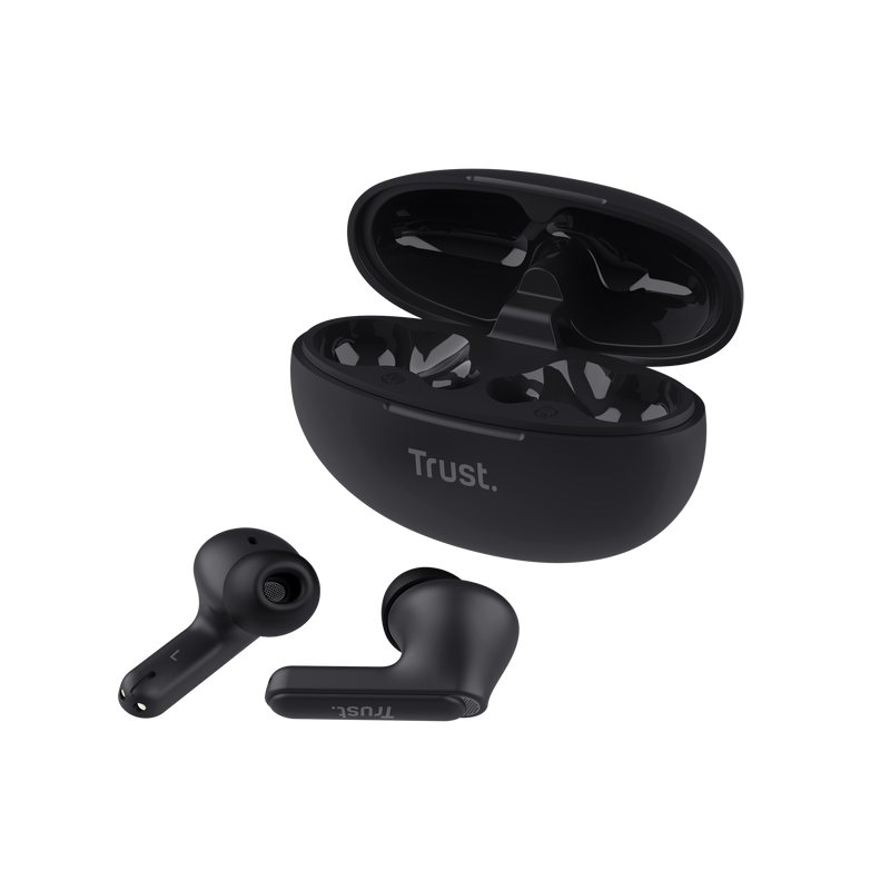 Kufje wireless Trust Yavi, Bluetooth, ENC Noise Cancelling, të zeza