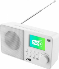 Radio portative JVC RA-E611W-DAB, 2.8", 2W, e bardhë