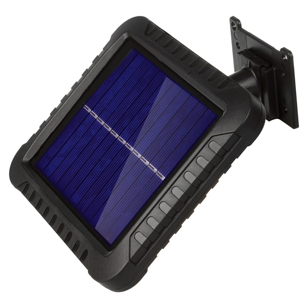 Prozhektor LED me sensor Maclean MCE438, solar, për jashtë, i zi