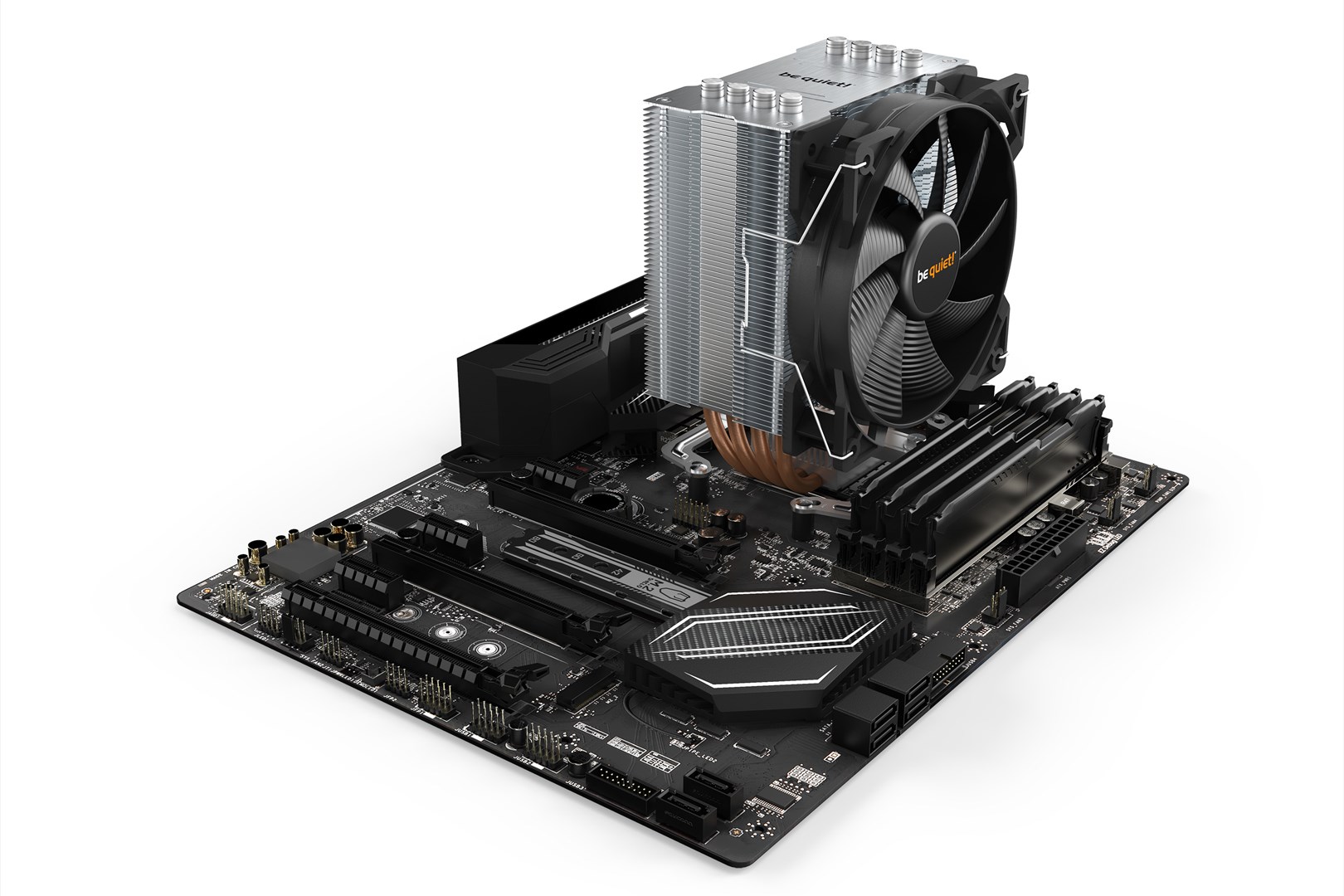 Ftohës CPU bequiet! PURE ROCK 2, 150W TDP, 120mm PWM Fan, i argjendtë
