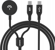 Полнач 2 во 1 Dudao A12Maxc, PD 60W, за Apple Watch и USB C, црн