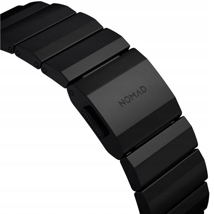 Rrip ore Titanium për Apple Watch V2, 45mm, hallka të rregullueshme, i zi